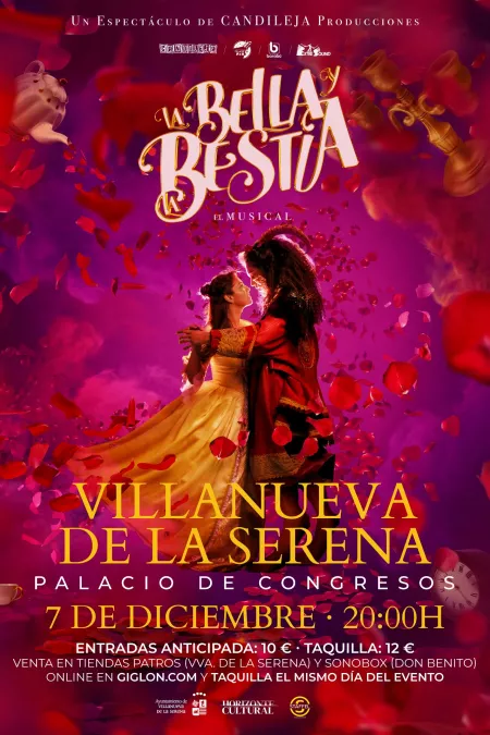 Musical La Bella y la Bestia en Villanueva de la Serena