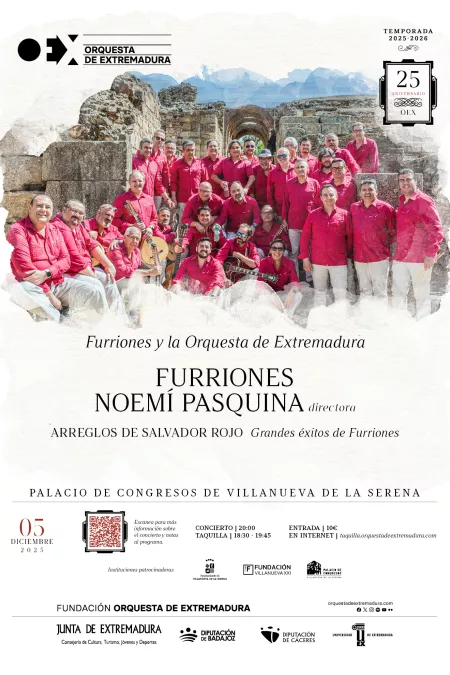 Furriones y Orquesta de Extremadura en Villanueva de la Serena